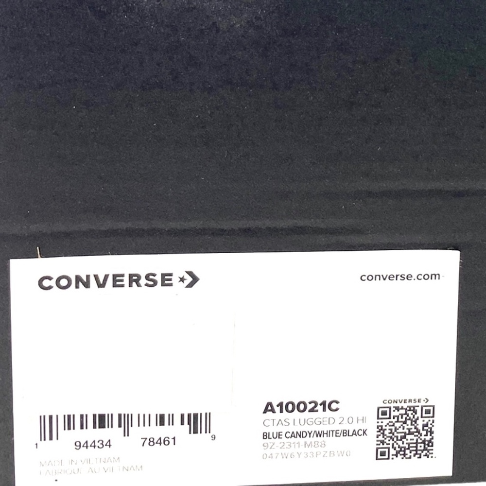 Converse Ctas Lugged 2.0 Shoes Skate Canvas Blue Candy Women Casual A10021C - Picture 9 of 10